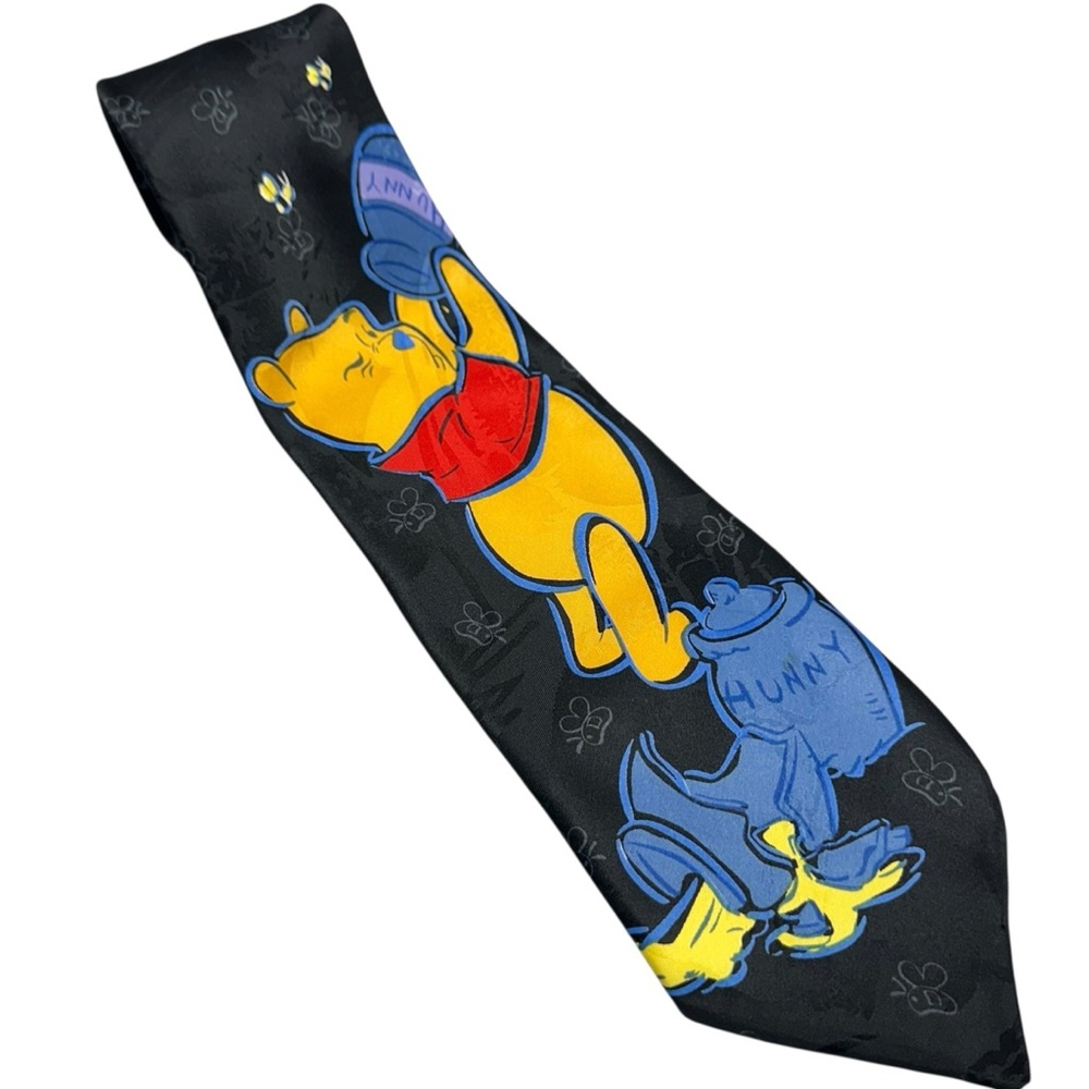 Vintage Pooh Mens Tie Disney Winnie the POOH & his Hunny Retro Cartoon Disneyana